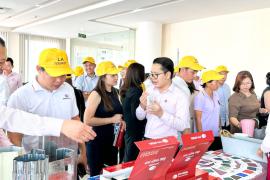 Hội Doanh nhân trẻ Long An tham quan nhà máy Thép TVP