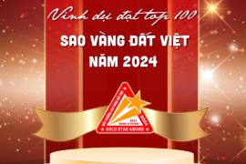 TVP钢铁股份公司荣获2024年“越南金星奖”前100强企业称号