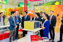 PHÓ THỦ TƯỚNG BÙI THANH SƠN GHÉ THĂM GIAN HÀNG CÔNG TY CỔ PHẦN THÉP TVP TẠI TRIỂN LÃM MÙA THU 2025