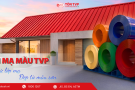 Tôn Lạnh Mạ Màu TVP Giải Pháp “3 Trong 1”: Bền Vượt Trội - Màu Sắc Đẳng Cấp - Tối Ưu Chi Phí Công Trình