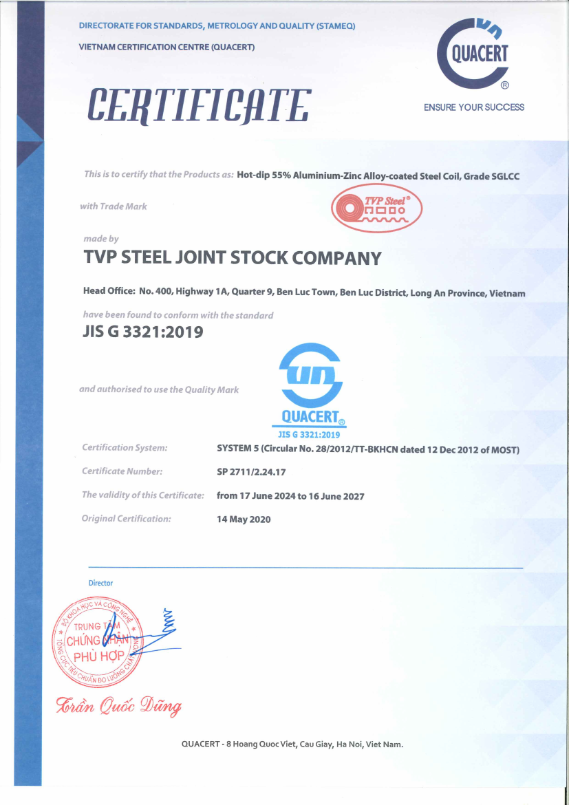 JIS G 3321:2019